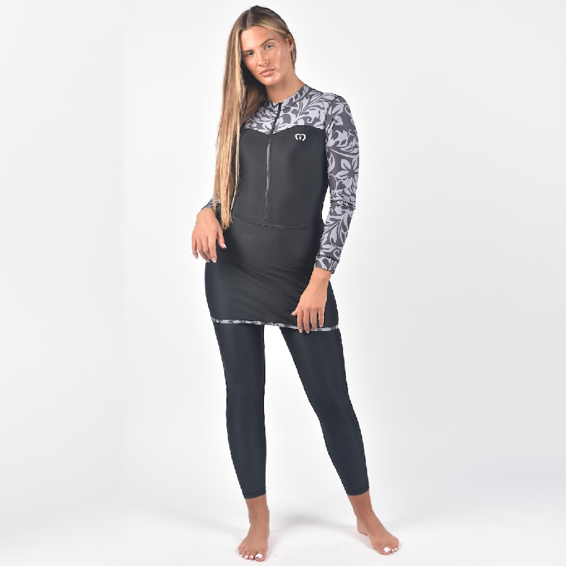 Long Sleeve/ Long Leg All-in-One Swimwear Suit - Modestly active