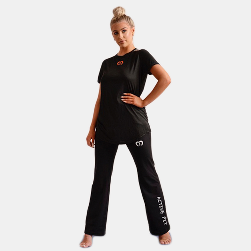 Aqua Contrast Compression Band Modest Sports Pants (PANTS ONLY)