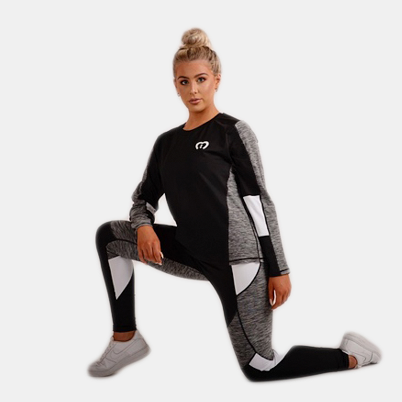 White contrast Long Sleeve (TOP ONLY)