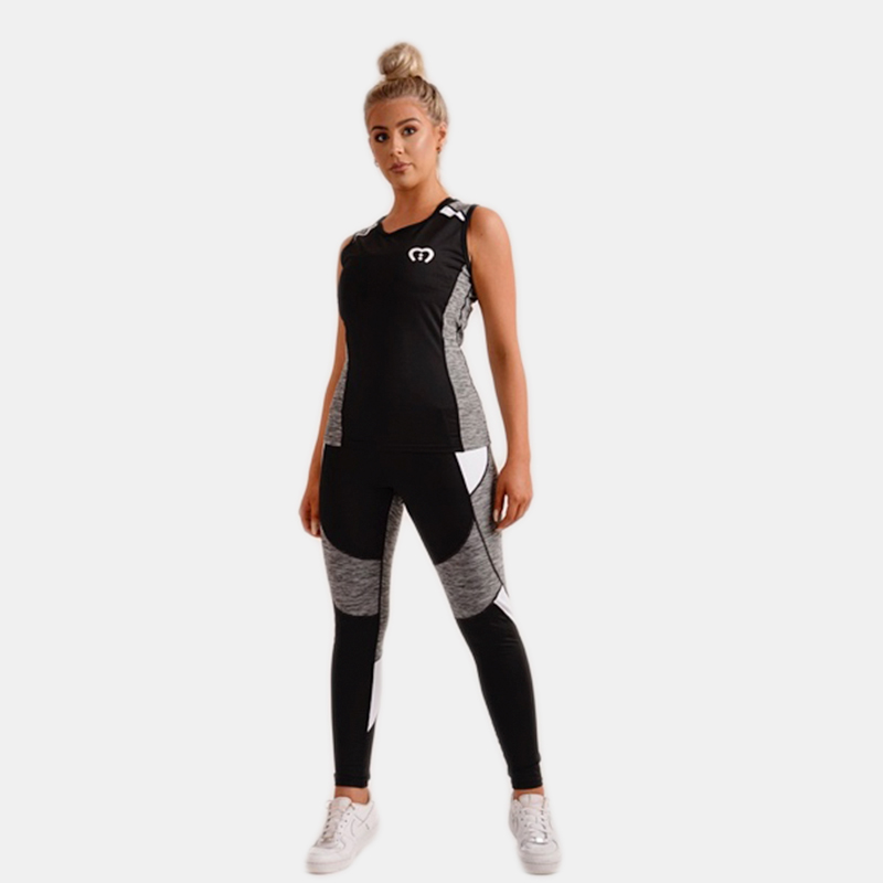 Aqua Contrast Sleeveless Top (TOP ONLY)