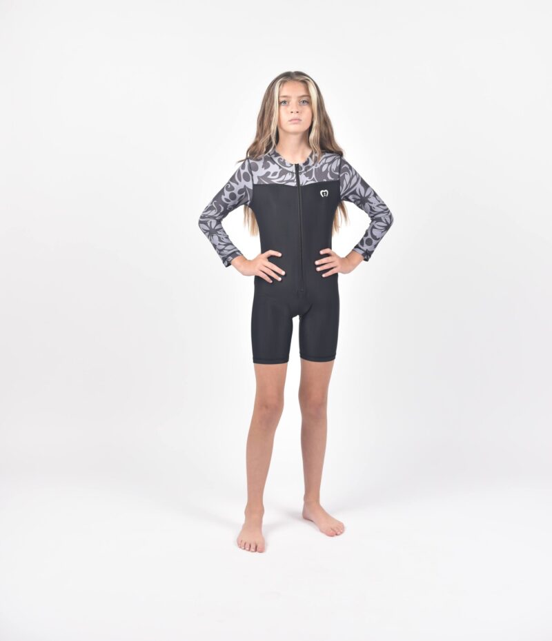 Long Sleeve/ Short Leg All-in-One (SWIMWEAR SUIT ONLY)